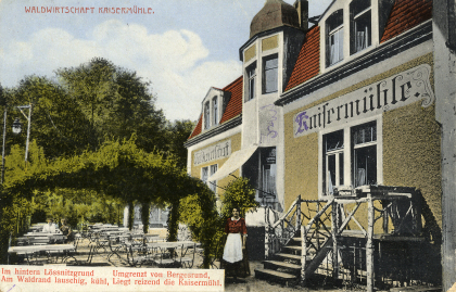 Postkarte aus dem Lößnitzgrund, Kaisermühle, Radebeul